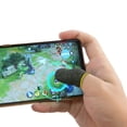 thumbnail image 2 of Ygjytge Cubierta De Dedo Para Controlador De Juegos Funda Táctil De Nailon Para Pulgar (Fibra Plateada Amarilla) Ygjytge Para estrenar, 2 of 3