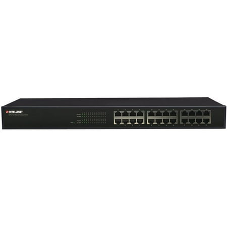 Intellinet 520416 Rack-Mount Ethernet Switch (24 Port)
