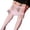 Pink, variant on Men's High Gloss Elastic Nylon Sheer Tights with Lace Panties and Stockings for a Smooth Shiny