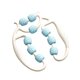thumbnail image 1 of Rodillo de masaje de piernas, puntos de masaje, masajeador de brazos y piernas, ancho ajustable, manual Azul, 1 of 9