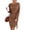 Brown, variant on Womens Ribbed Knit Dress Long Lantern Sleeve Fall Bodycon Dress Crewneck Tie Waist Sweater Belted Dresses