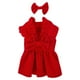 thumbnail image 3 of Vestido de princesa navideña para perro y pajarita, trajes para cachorros de gato, ropa para chihuahua. M, 3 of 9