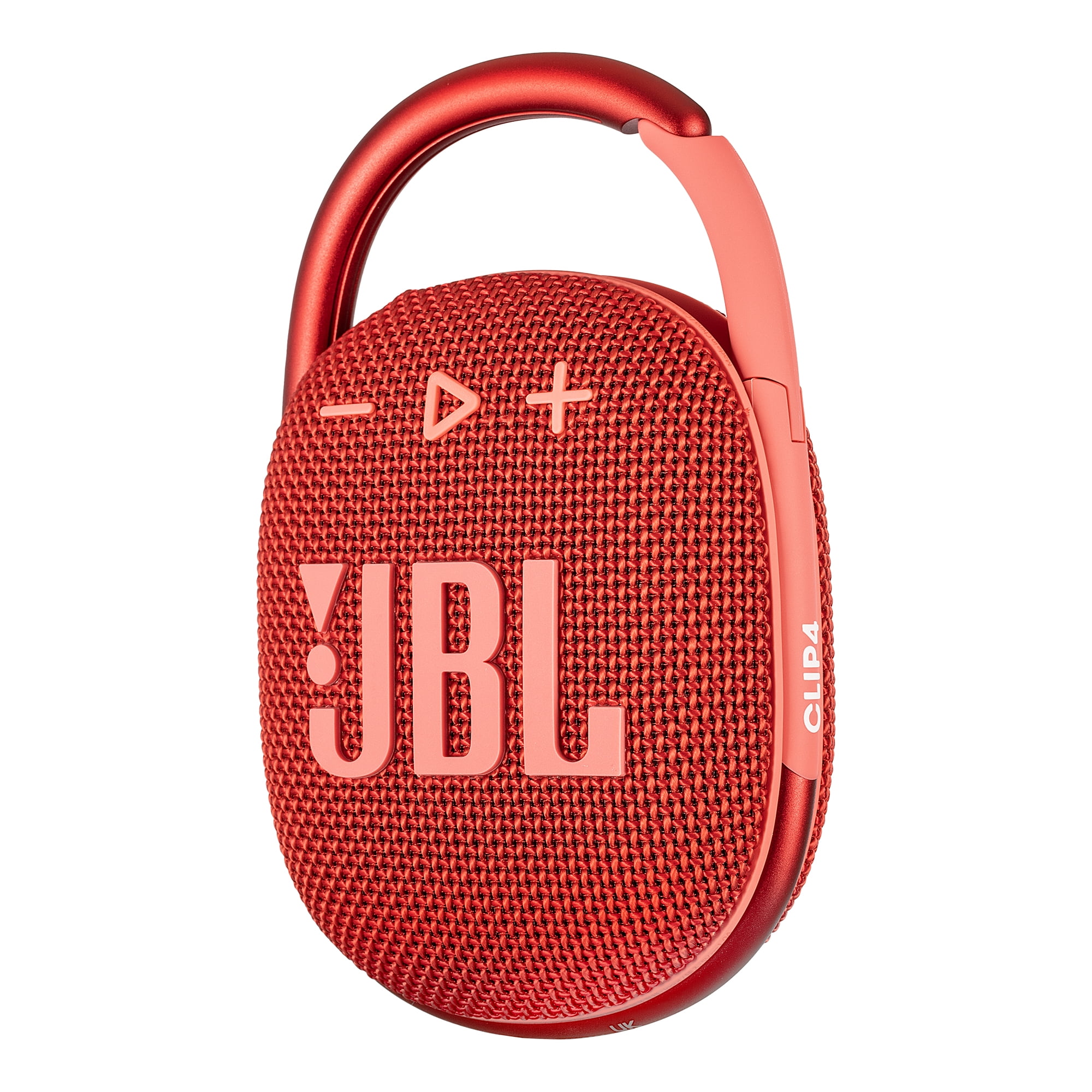 JBL Clip 4 Portable Speaker (Red), IP67 Waterproof with USB Adapter (International Model)