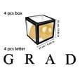 thumbnail image 4 of asddcavvf 2025 Graduation Party Decoration Set Black Balloon Boxes With Letters Shining Photo Props Decoration, 4 of 6