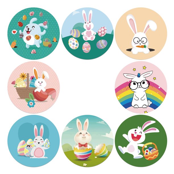 Pegatinas Etiquetas de agradecimiento Pegatinas decorativas para Pascua Pegatinas Rollos para manualidades Sellado Manualidades Costura