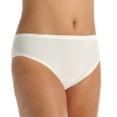 thumbnail image 2 of Women's Shadowline 11005P Plus Size Spandex Hipster Panty (Ivory 1X), 2 of 4