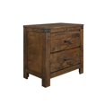 thumbnail image 2 of Global Furniture USA Victoria 2 Drawer Nightstand in Rustic Oak, 2 of 4