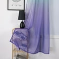 thumbnail image 1 of Raindrops 1Pc Gradient Color Curtain Blue Polychromatic Window Tulle for Elegant Home Decor, 1 of 7