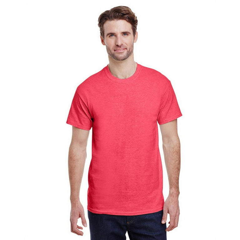 Gildan G500 Adult Unisex Red Heavy Cotton T-Shirts, in Size 4XL - Walmart.com