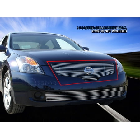 Nissan Altima Polished Billet Grille - Fedar Main Upper Billet Grille For 2007-2009 Nissan Altima Sedan