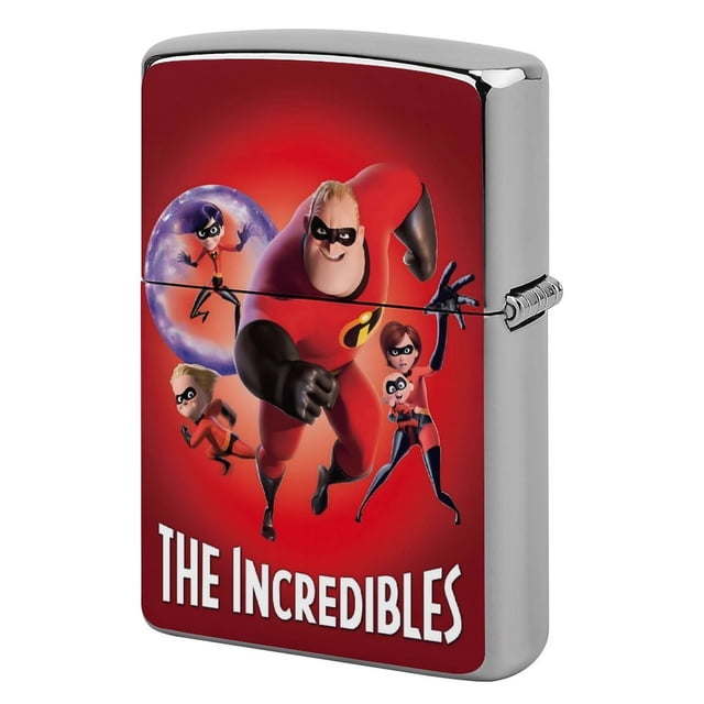 Los Increíbles-theme Copper Metal Lighter Shell, Premium Replacement Refillable Lighter Case with Durable Metal Construction, Compatible with Zippo and Most Standard Lighter Models