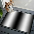 thumbnail image 4 of Black White 2'x3' Rug, Gradient Gray Monochrome Minimalist Stripe Non-Slip Soft Doormat Area Rugs for Entrance Bathroom Bedsides, Carpet for Kitchen Bedroom, Entryway Floor Mat, 4 of 9