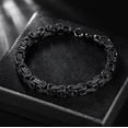 thumbnail image 5 of Jewmon Stainless Steel Chain Link Bracelet for Men Gothic Byzantine Bracelet Statement Jewelry, 5 of 10