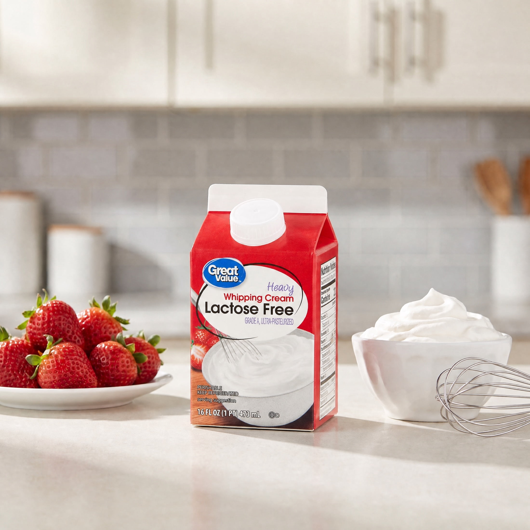 Great Value Lactose Free Heavy Whipping Cream, 16 fl oz