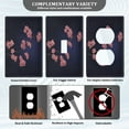 thumbnail image 5 of IAUYY Retardant PC Material Duplex Outlets Switch Plate Covers Easy DIY Installation with Screws Light Switch Cover Plate Cherry Blossom Branches, 5 of 9