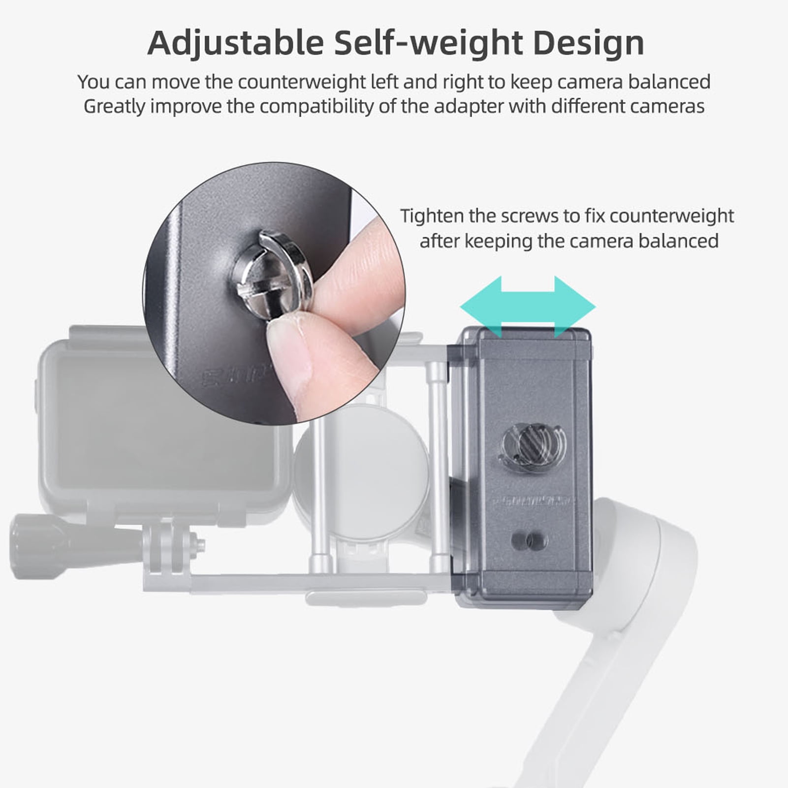 Go Pro Dji Osmo Mobile Gopro Adapter Gimbal Action Camera