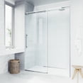 thumbnail image 4 of Vigo VG6043CHCL6074 Luca 79" High X 60" Wide Sliding Frameless Shower Door - Chrome, 4 of 5