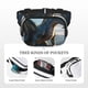 thumbnail image 5 of Fotbe Wild Blue Cool Dragon Cangurera Cuadrada con Estampado de Doble Capa, Bolsa de Cintura Ajustable Mini para Hombres y Mujeres, 5 of 9