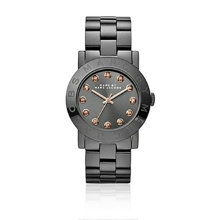 Marc Jacobs Women's MBM8596 'Rock' Crystal Black Stainless Steel Watch