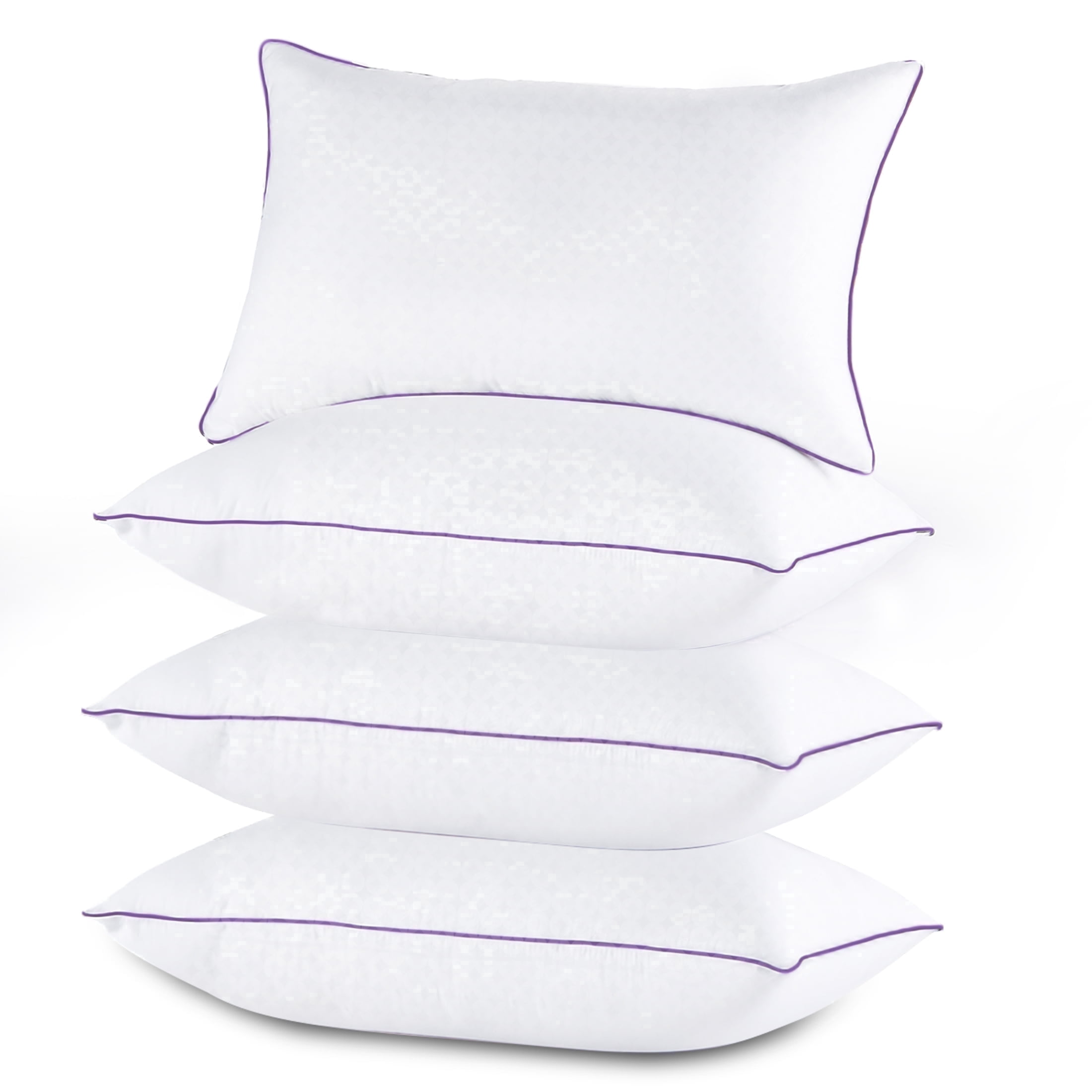Sasttie Bed Pillows King Size Set of 4, Hotel Down Alternative Sleeping Bed Pillows for Side Back Stomach Sleepers