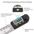 thumbnail image 2 of Digital Angle Finder, Plastic Protractor Angle Ruler 0-360°Digital Inclinometer Electronic Angle Ruler, 2 of 5
