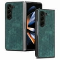 thumbnail image 1 of TECH CIRCLE Case for Samsung Galaxy Z Fold 5 7.6" 2023 Release, Premium PU Leather Hard Plastic Protective Case Slim Fit Thin Lightweight Durable Classic Cover, Green, 1 of 7