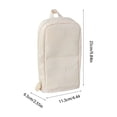 thumbnail image 3 of EGNMCR Storage Containers Foldable Standing Pencil Case Large Capacity Pen Pouch With Phone Stand Multi Compartment Stationery Organizer For School Office Students Adults Canvas pencil pouch, 3 of 6
