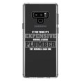 thumbnail image 1 of DistinctInk Clear Shockproof Hybrid Case for Samsung Galaxy Note 9 - TPU Bumper Acrylic Back Tempered Glass Screen Protector - If You Think Good Plumber is Expensive, 1 of 5