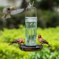thumbnail image 5 of Kingsyard Colorful Glass Water Bird Feeder Wild Bird Feeder for Outdoors Hanging Large Capacity, 5 of 8
