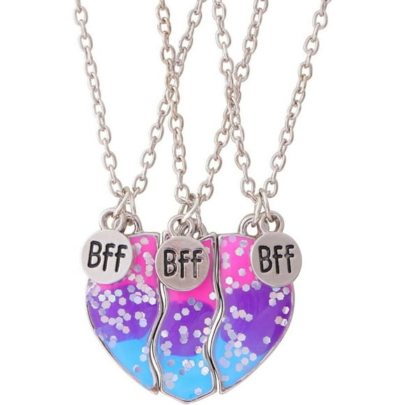 HAHDAXIA Collier Bff pour 2 3 Filles Collier Meilleure Amie Collier de la Saint-Valentin pour Mignon Koala Cœur Collier d'Amitié pour Filles