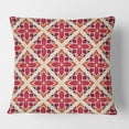 thumbnail image 2 of Designart Retro Floral Pattern VI' Mid-Century Modern Throw Pillow - 16x16, 2 of 2