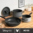 thumbnail image 4 of Disney 100 Nonstick Induction 4 Piece Pots and Pans Set, Steamboat Willie Edition, 4 of 18