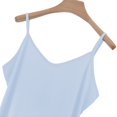 thumbnail image 4 of Yubnlvae Women's Linen Blend Sleeveless Tank Top - Anti-Slip Wide Strap Camisole, Breathable Summer Layering Piece (XL-XXXL, 6 Colors) (Light blue | 3XL), 4 of 7