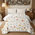 thumbnail image 2 of Manfei Cottagecore Blossom Twin Quilt Set 2 Pieces,Vintage Flowers Leaves Twin Coverlet Set,1 Bedspread and 1 Pillowcase, 2 of 7