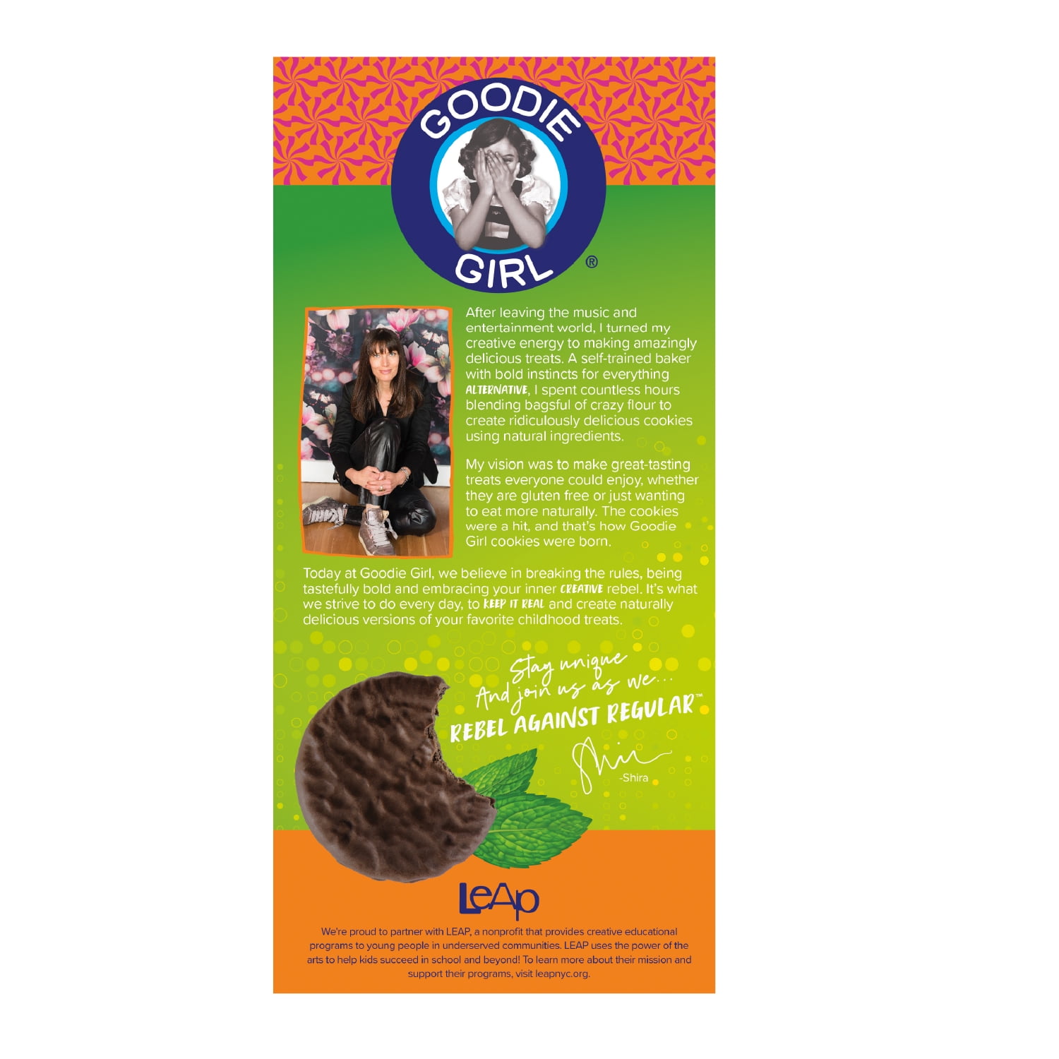 (6 pack) Goodie Girl Mint Cookies - Gluten-Free, Peanut-Free, No High Fructose Corn Syrup, 7 oz