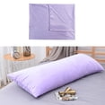 thumbnail image 4 of Funda de almohada de suave, funda de almohada de cuerpo con Púrpura Sunnimix funda de almohada de terciopelo, 4 of 8