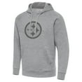thumbnail image 2 of Men's Antigua  Heather Gray Pittsburgh Steelers Victory Hoodie, 2 of 3