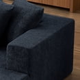 thumbnail image 3 of Blue Chenille Sectional Sofa, Modular Design / Convenient Seating for Different Spaces, 3 of 4