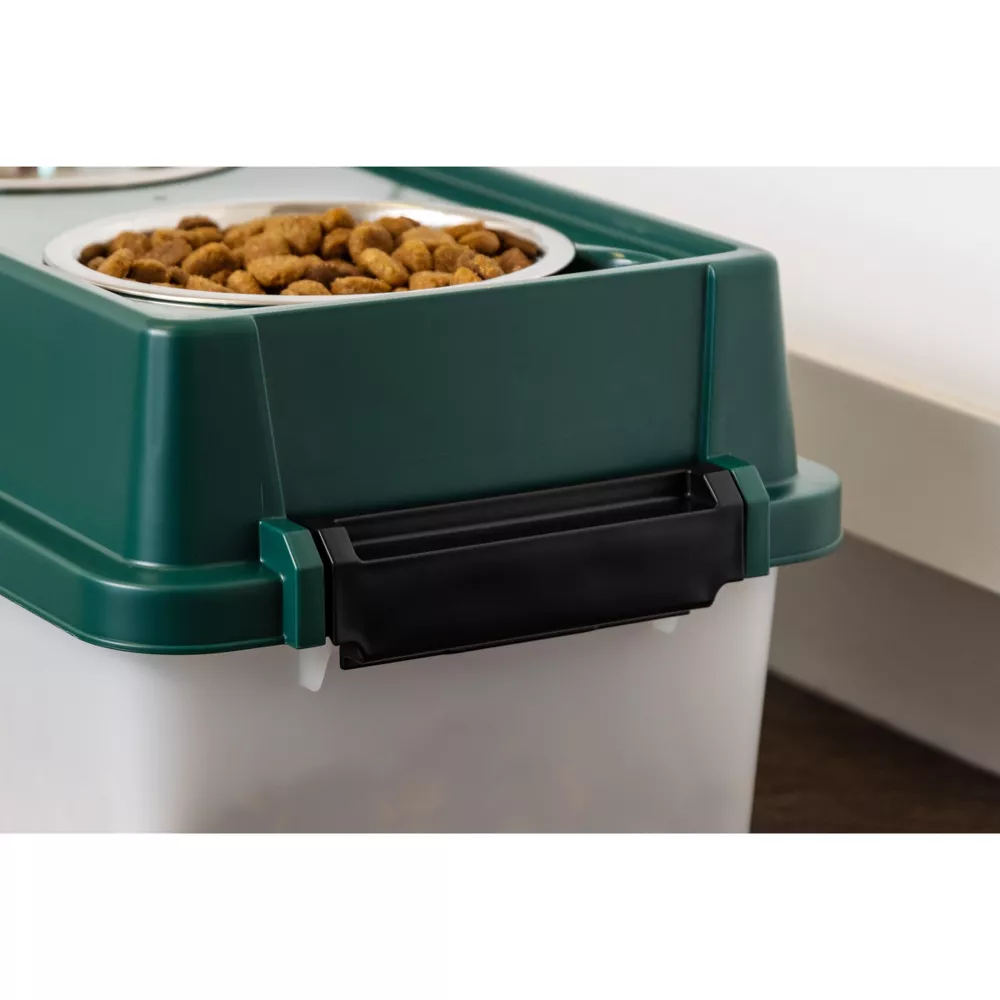 IRIS USA Elevated Dog Food Bowl with Storage photo 7