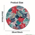 thumbnail image 2 of ZXCXRQFa Flowers Summer Colorful Plants Wood Wall Clock Silent Non-Ticking Kitchen Desk Clock Battery Operated Analog Decorative Round Clocks 10 in Garden Home Decor, 2 of 7