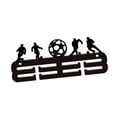 thumbnail image 5 of Baoblaze Medals Display Hanger Award Ribbon Organizer Wall Mounted Awards Medal Holder Medal Hanging Frame Rack for Office Living Room Four player football, 5 of 8