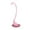 Pink, variant on Kitchen Standing Long Handle Soup Spoon with Serving Tray, Large Serving Spoon for Soups and Stews Design for Comfortable Use, 1 Piece