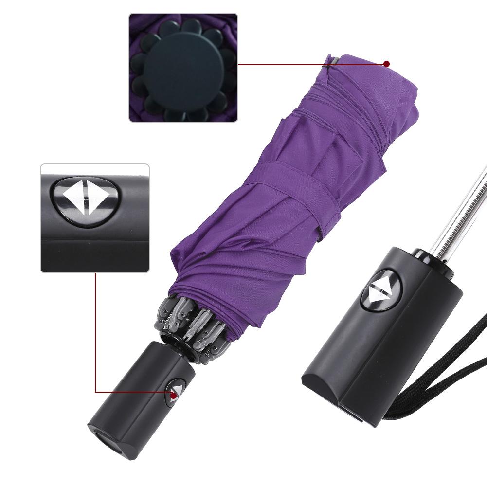 Mgaxyff Folding Travel Umbrella Automatic Lightweight Compact Portable Windproof Rain Umbrellas