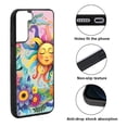 thumbnail image 2 of WIRESTER Shockproof Soft Rubber Cover Case for Samsung Galaxy S21+ Plus 6.7" 2021, Colorful Sad Moon Happy Sun, 2 of 5