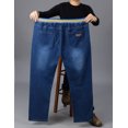 thumbnail image 5 of REDHOTYPE Men's Big-Tall Jeans Elastic Drawstring Jean Denim Trousers, 5 of 5