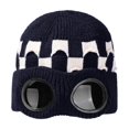 thumbnail image 4 of EliteGoogv Unisex Knit Beanie Lined Plaid Goggle Detail Skull Cap Winter Hat, 4 of 4