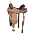 thumbnail image 2 of 14 In Comfytack Western Horse Barrel Racing Trail Pleasure American Leather Saddle Tack Set With Reins Dark Brown, 2 of 8