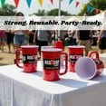 thumbnail image 3 of Red Cup Living Reusable Red Plastic Cups, 24 oz mug - Set of 4, 3 of 10