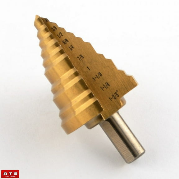 1/4" to 1 3/8" Pro Grade Step Drill Bit Unibit