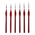 thumbnail image 1 of 6-Piece Fine Paintbrushes - Detail Paint Brush Set - For Acrylic, Watercolor, Oil, 1 of 5